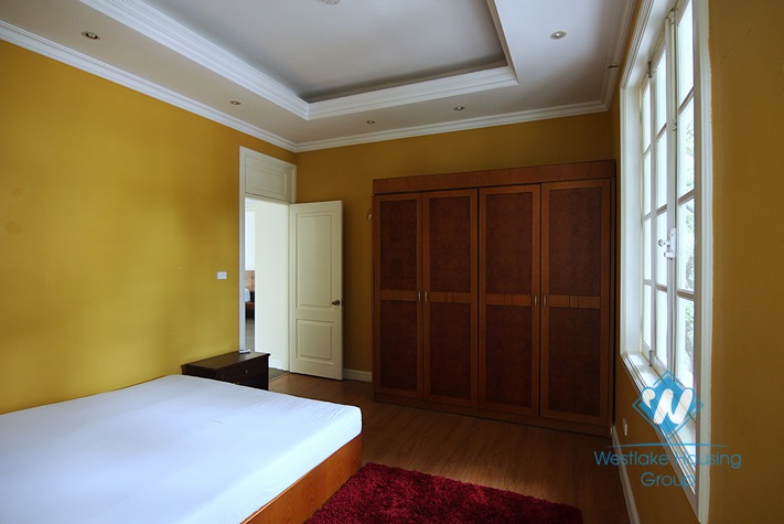 An elegant and high-end villa with a big yard for rent in Tay Ho area